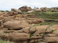 rosa Granitküste bei Ploumenach