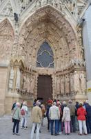 Bestaunen der Kathedrale von Reims