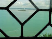 Blick aus der Abtei Mont Saint Michel