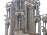 Laon, Kathedralenturm mit den berühmten Ochsen