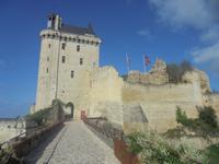 Chinon, Schloss - Eingang und Donjon