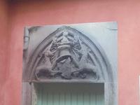 Clermont-Ferrand, Türsturz am Rest einer ehemaligen Komturei (?) 