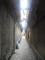 eine der engen Gassen in der Altstadt von Troyes