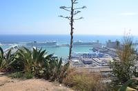 Blick auf den Hafen von Barcelona