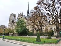 L'île de la Cité - Rückseite der Kathedrale Notre Dame