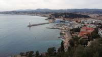 Blick auf den Hafen und die Engelsbucht von Nizza