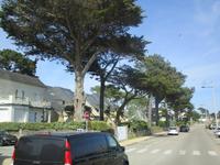 Carnac. Straße am strand