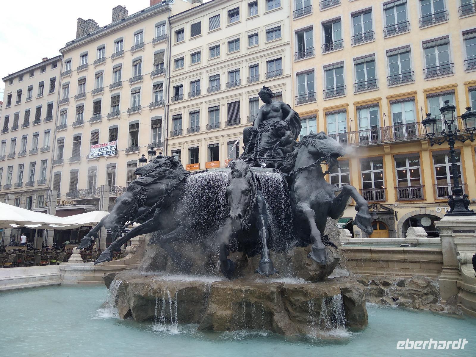 Bartholdi-Brunnen auf der Place des Terreaux 