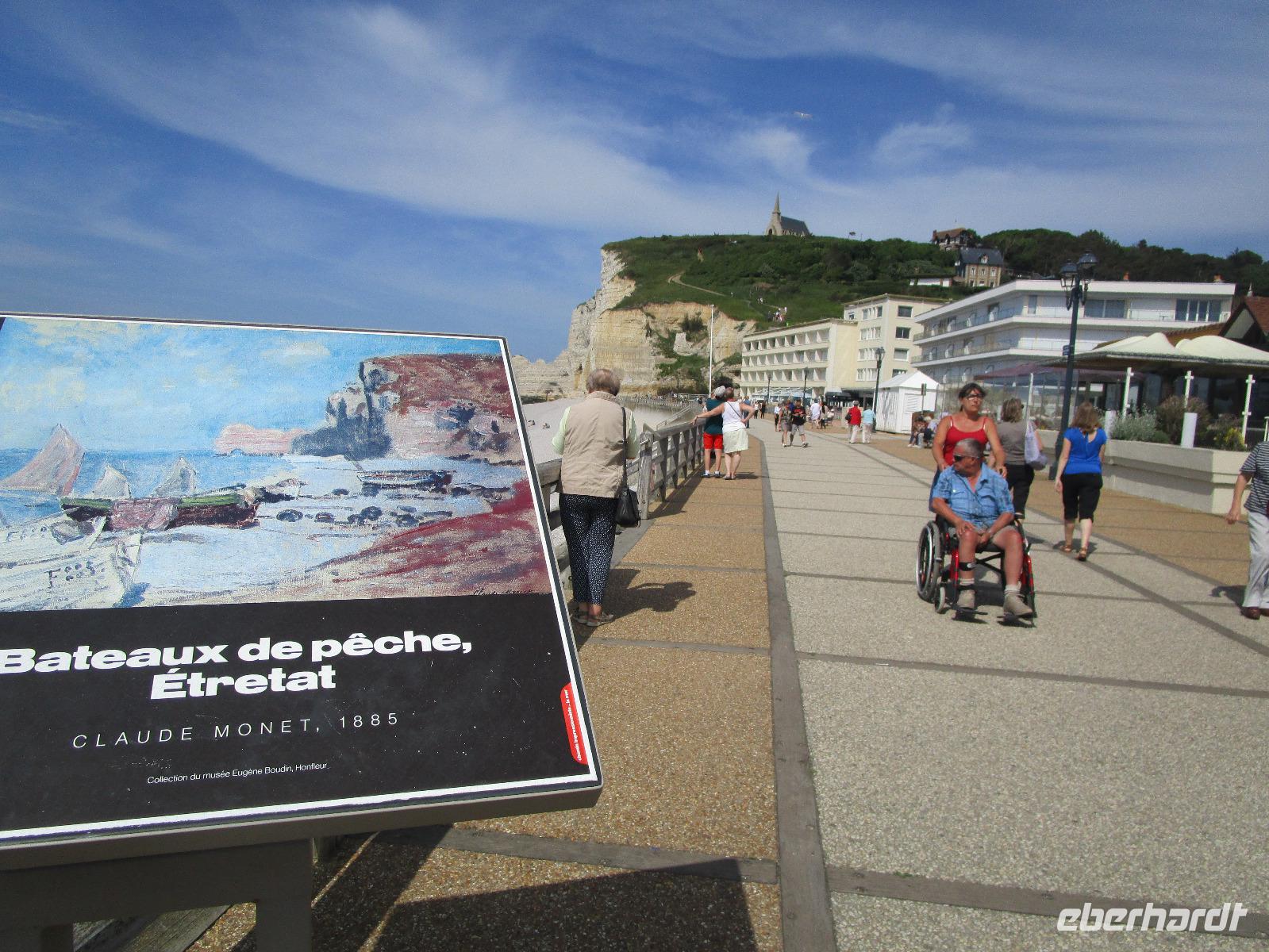 Etretat. Monet: Fischerboote