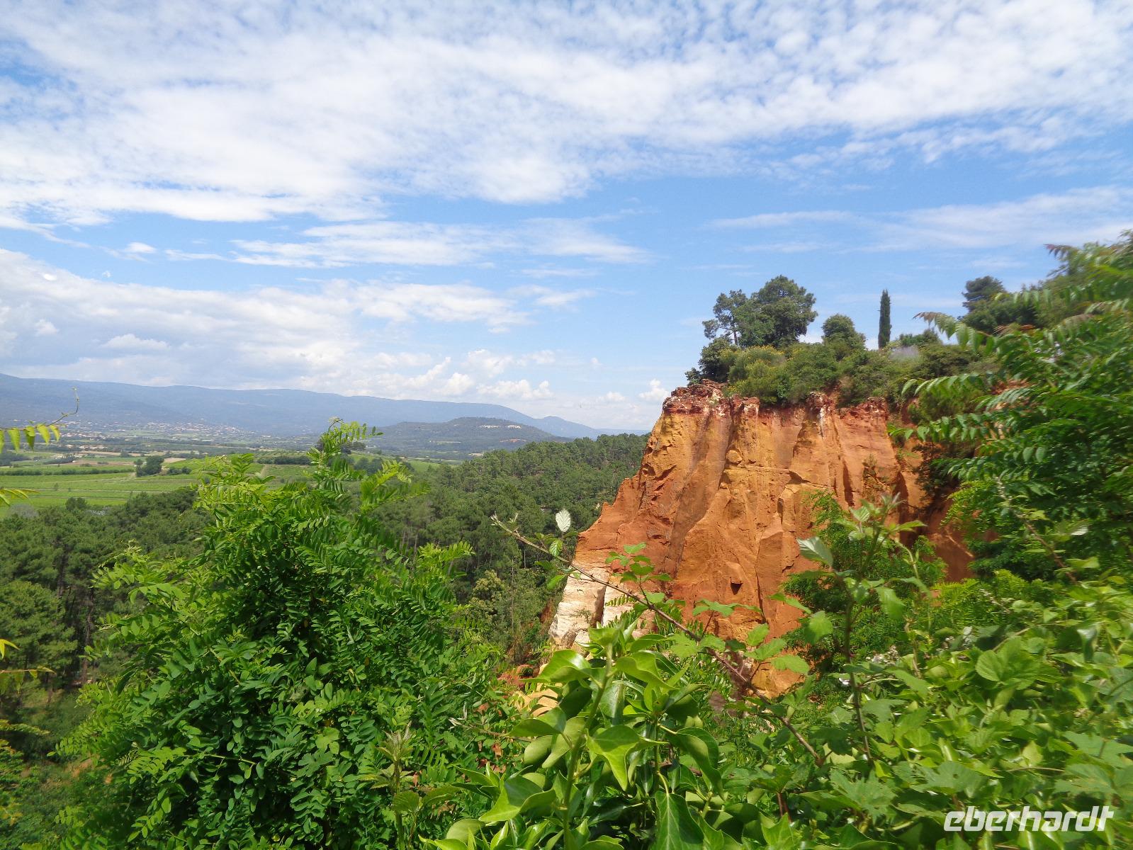 Blick auf Roussillon