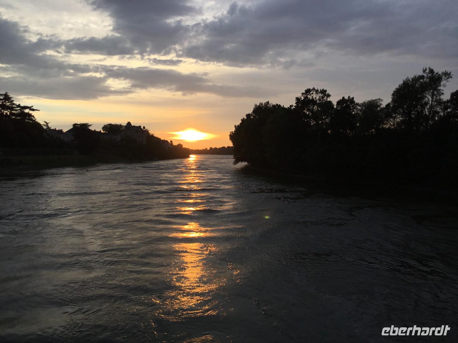 Abendstimmung auf dem Fluss