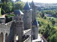 Carcassonne, Befestigung des Chateau Comtal (Archiv)