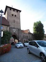 Der Stadttor von Dambach-la-ville (ja, das passte unser Bus tatsächlich durch)