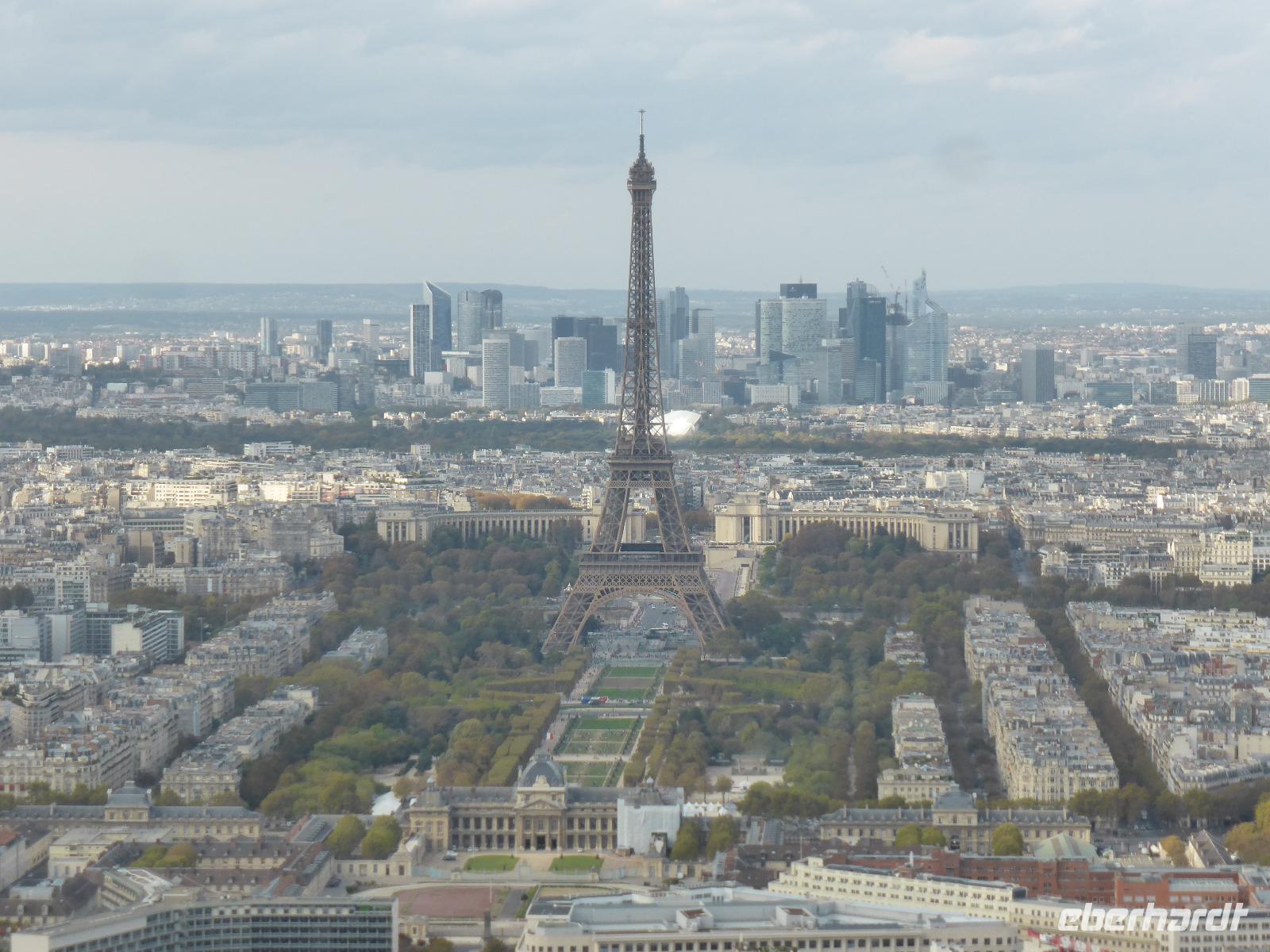 Blick vom Tour Montparnasse auf Paris