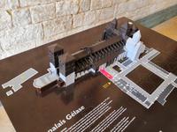 Die Kirche von Cluny im Modell, alles weiß gefärbte ist noch vorhanden