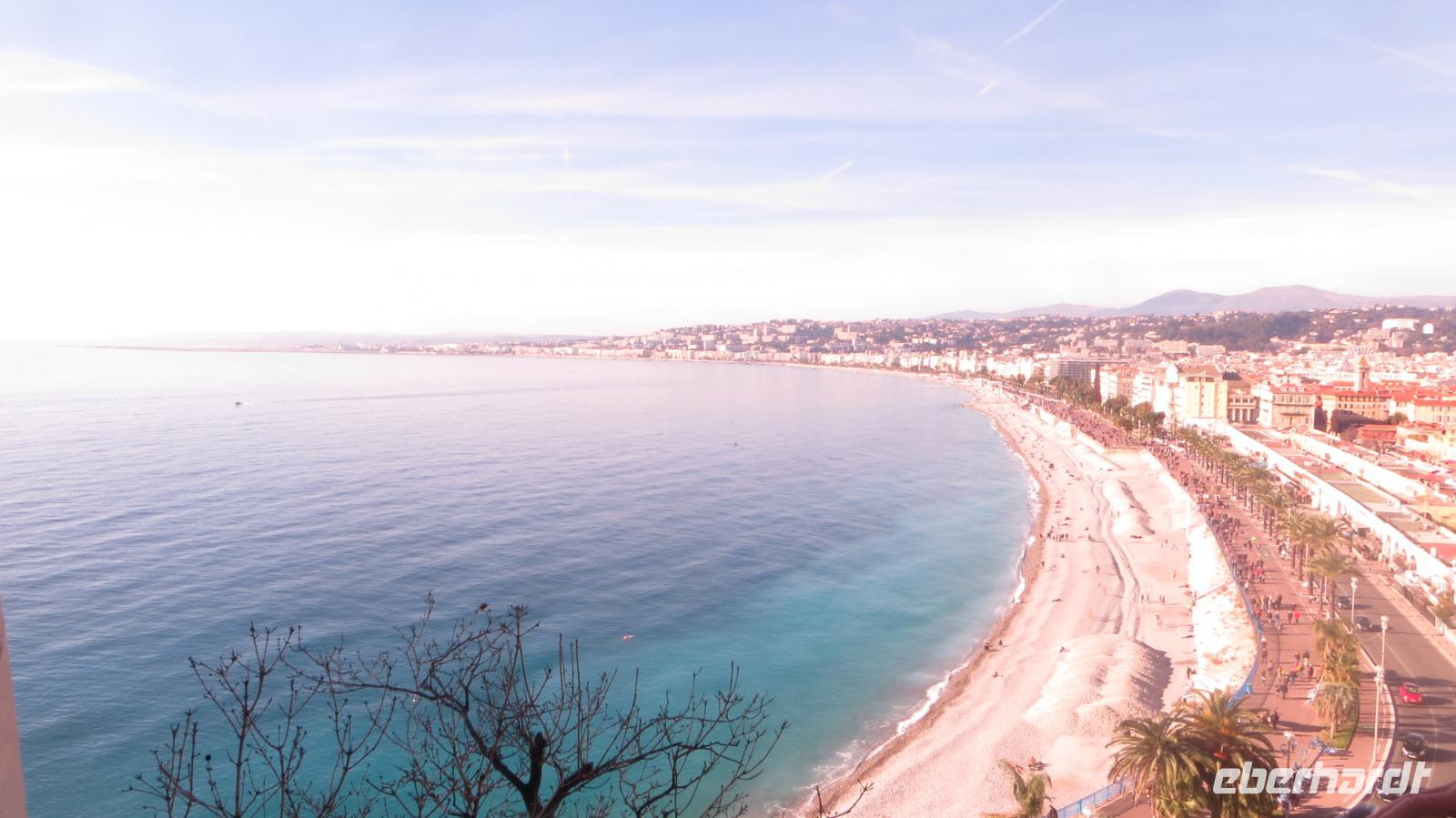 Blick auf Engelsbucht Nizza