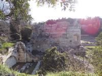 Ruinen einer römischen Therme bei Nizza