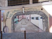 Künstlerisches Graffiti von Cannes 2