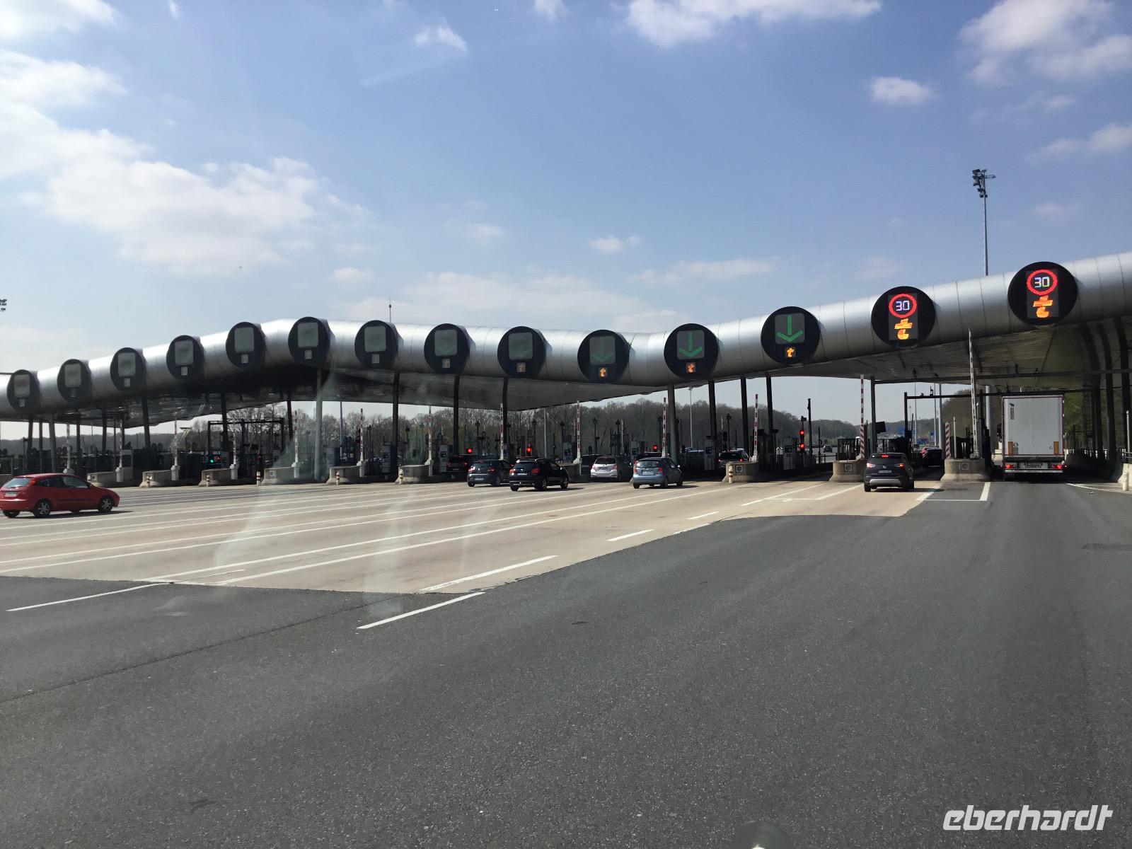 Mautstelle in Frankreich