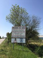 Weg zur Passage du Gois bei Flut