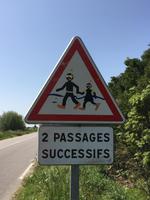 Weg zur Passage du Gois bei Flut