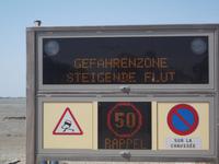 Weg zur Passage du Gois bei Flut