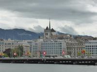 Genf - Blick zur Altstadt mit Kirche