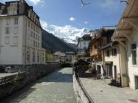 Chamonix - Arve mit Mont Blanc Massiv