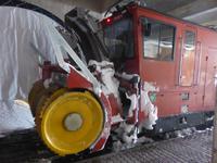 Rochers de Naye - Schneefräse war im Einsatz