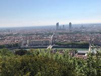Lyon - Blick vom Hügel Fourviere auf die Stadt