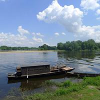 Zusammenfluss von Vienne und Loire