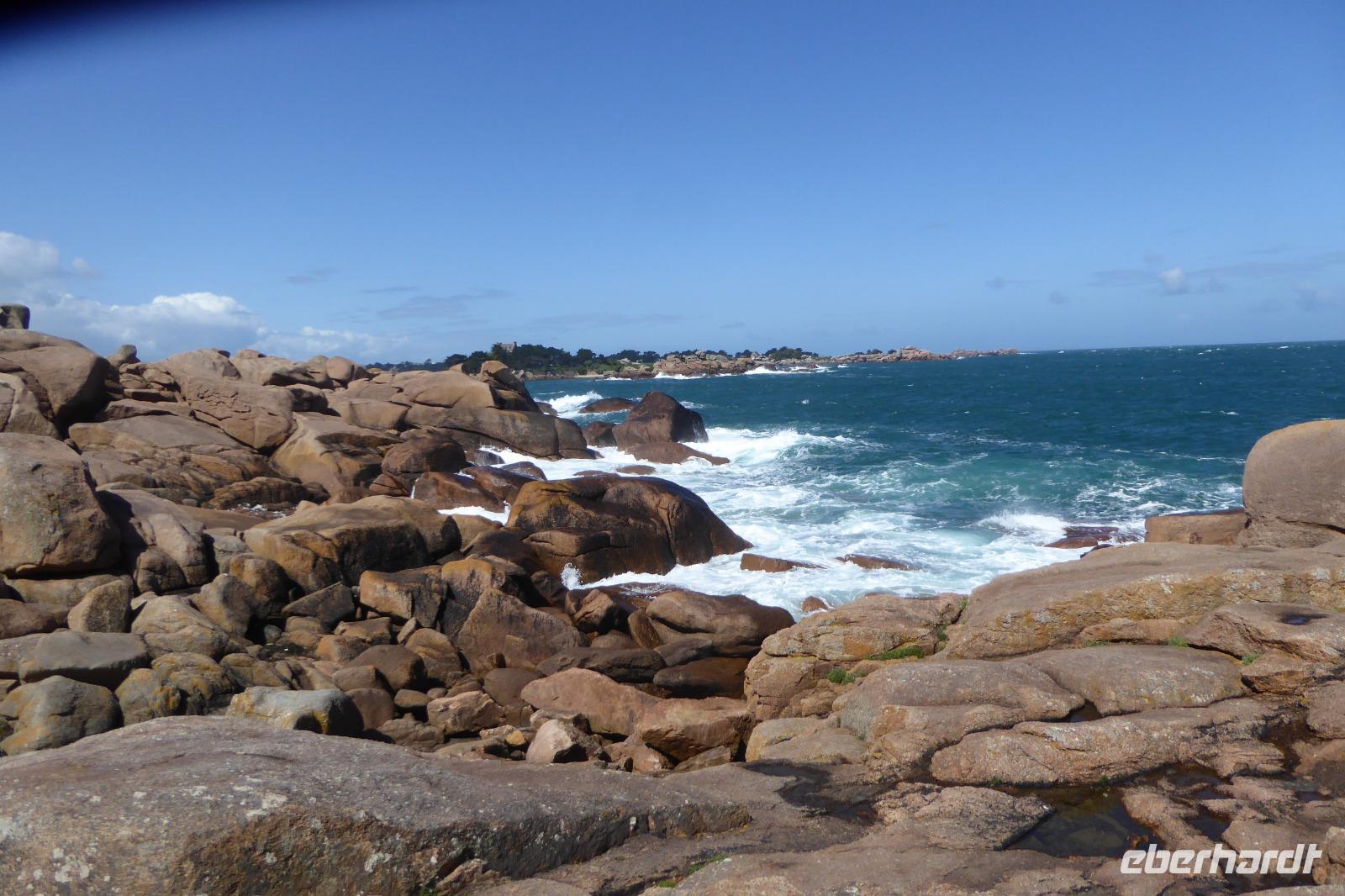 8.Tag, Wanderung an der Rosa Granit Küste