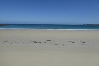 8.Tag, Wanderung an der Rosa Granit Küste. Der Strand von Trestraou