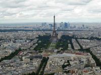 45BlickVomMontparnasseTurmAufDenEiffelturmUndLaDéfense
