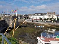 Concarneau, Hafen bei Ebbe