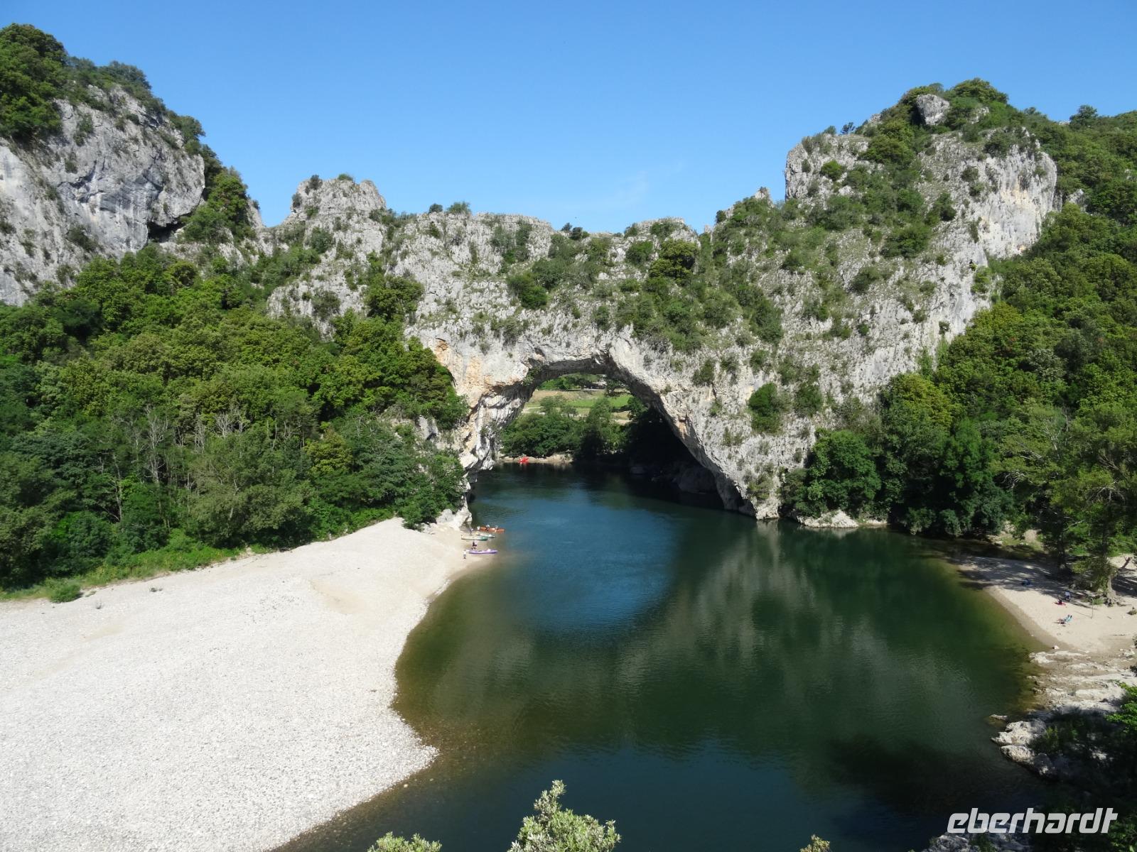 Ausflug an die Ardeche - Pont d'Arc mit Sonne