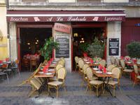 Lyon - in der Altstadt , ein typisches Restaurant