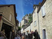 in der Hauptstraße von Rocamadour