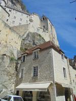 Rocamadour - Blick auf die Gotteshäuser der zweiten Ebene