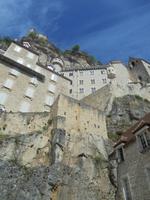 Rocamadour - Blick auf die Gotteshäuser der zweiten Ebene