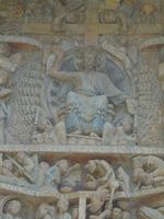 Tympanon Conques: Christus als Weltenrichter