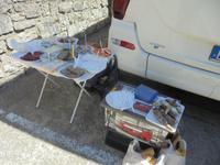 Picknick auf dem Parkplatz