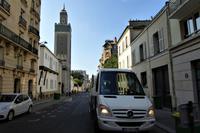 Paris Tag 2 Die große Moschee mit unserem Minibus