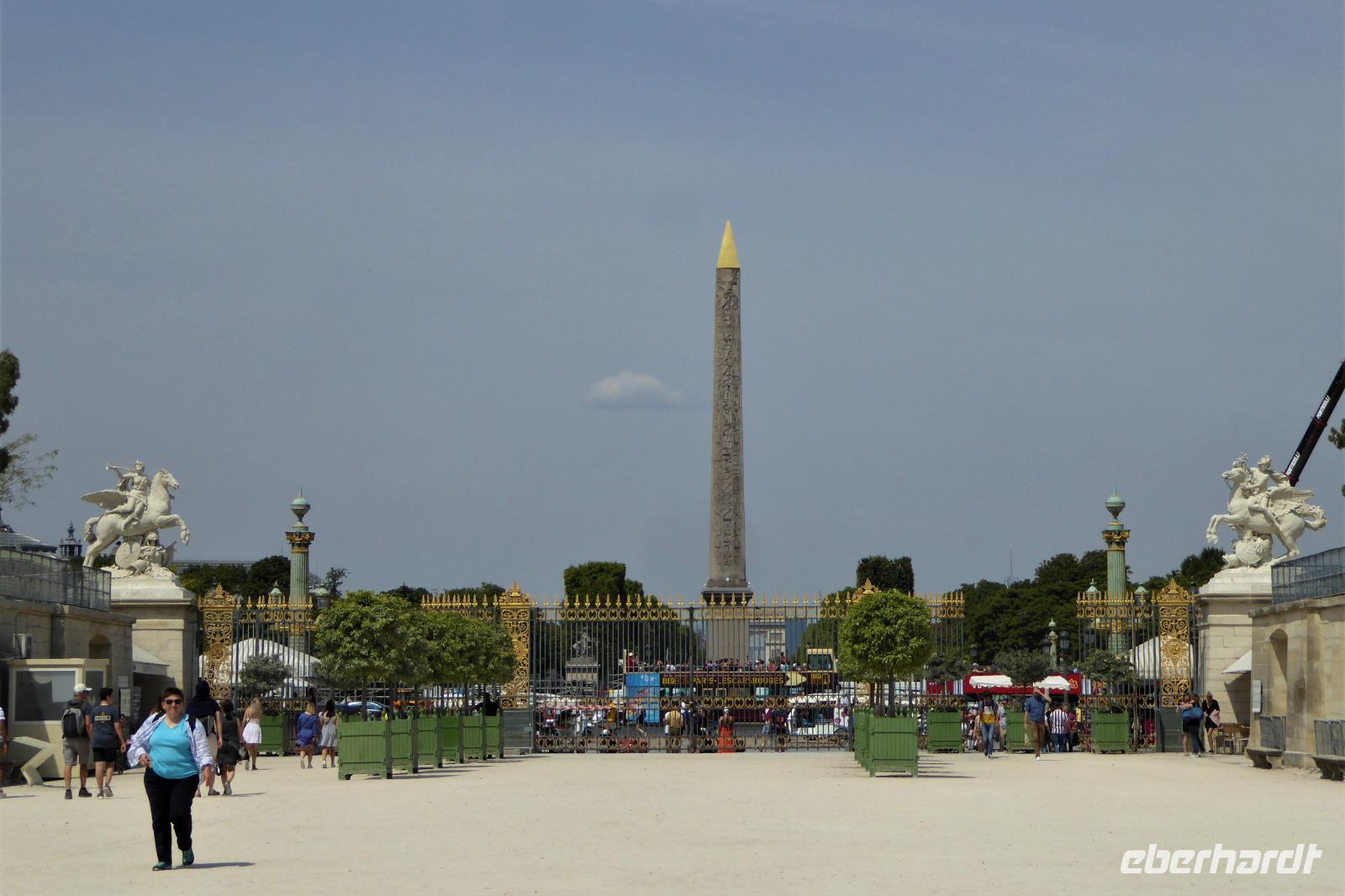 Paris Tag 2 Place de la Concorde mit Obelisk