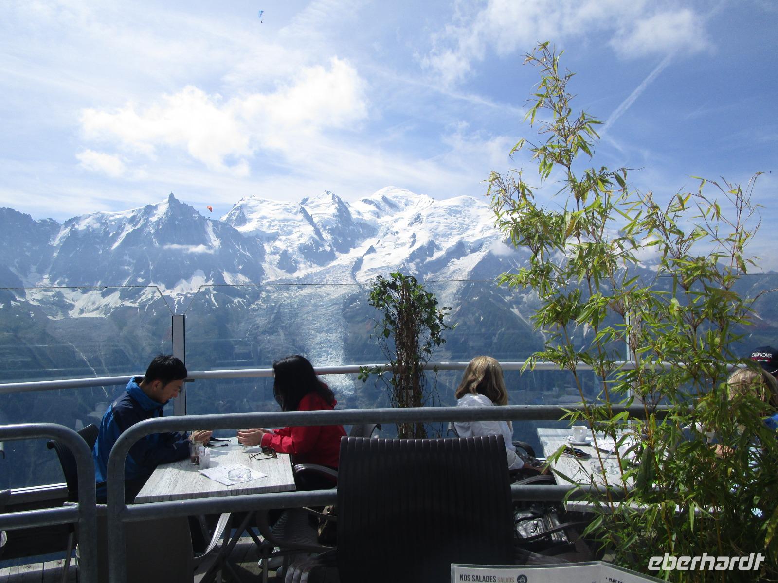 Chamonix. Blick vom Brevent zum Mont Blanc