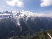 Chamonix. Blick vom Brevent zum Mont Blanc