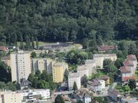 Blick auf Martigny mit Arena