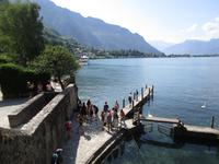 Chateau Chillon. Bootsanlegestelle