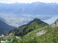Rochers du Naye. Blick auf das Chablais, Rhonemündung