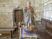 Heilige Petrus mit blauem Fischernetz